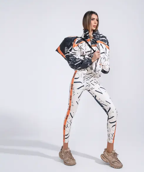 Дамско спортно яке Jfit Orange/Black - 240