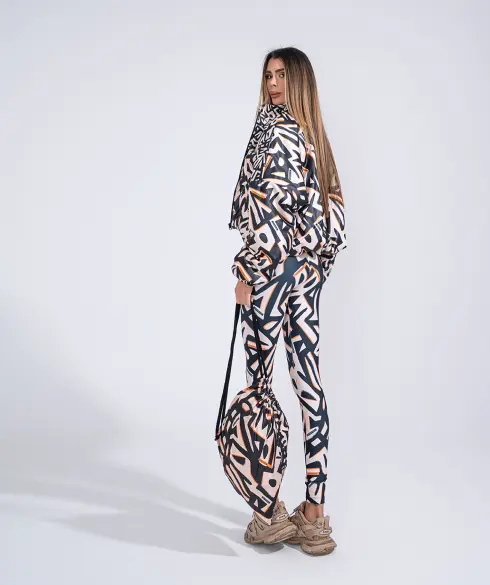 Дамско спортно яке Jfit Beige/Black - 129