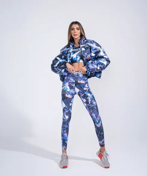 Дамско спортно яке Jfit Blue/Pink - 135