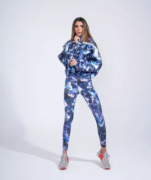 Дамско спортно яке Jfit Blue/Pink - 136