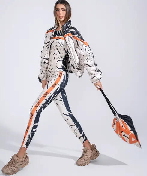 Дамско спортно яке Jfit Orange/Black - 242