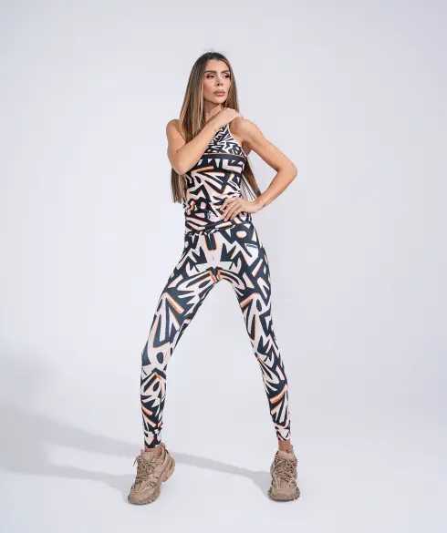 Спортен топ Jfit Beige/Black - 195