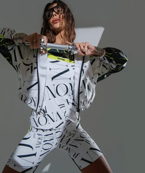 Дамска спортна тениска Jfit White/Black - 383