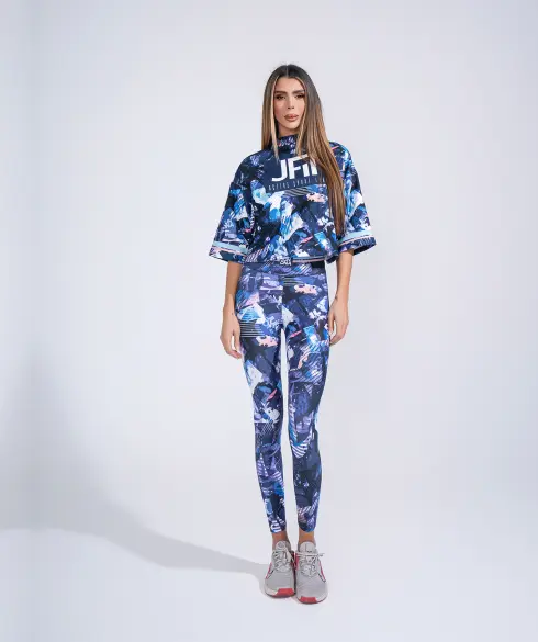 Дамски спортен топ Jfit Blue/Pink - 170