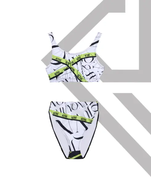 Бански от две части Jfit White/Black - 405