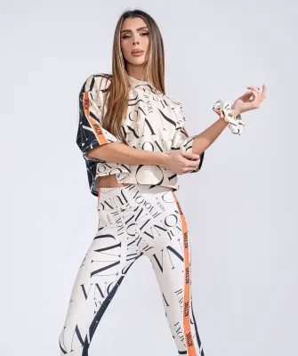 Дамски спортен топ Jfit Orange/Black