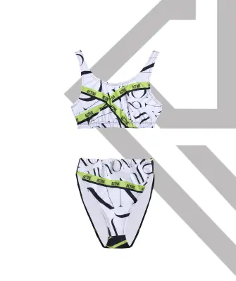 Бански от две части Jfit White/Black